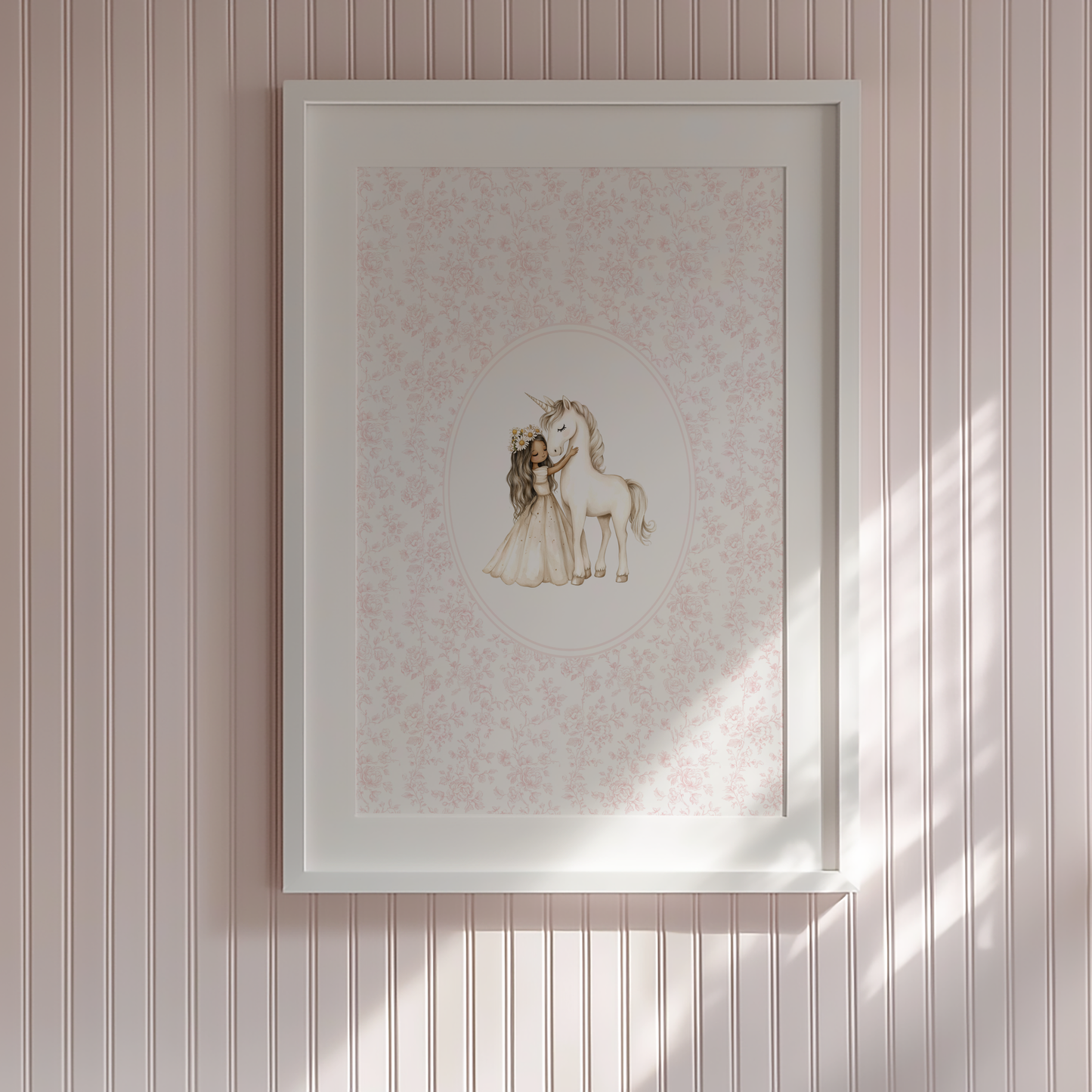 PRINCESS & HER UNICORN | Children's Art Print